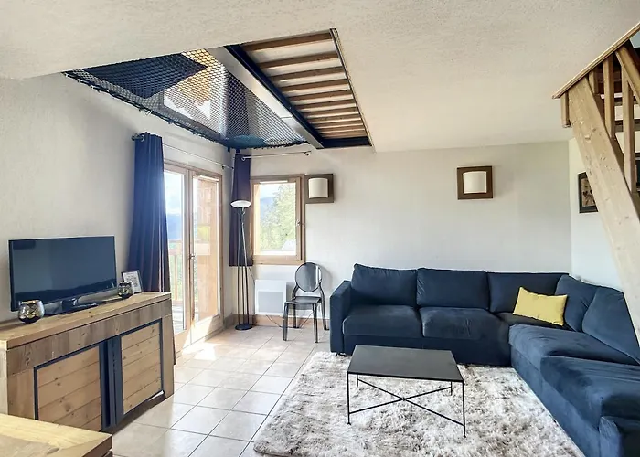 La Plagne-les Coches Vue Mont Blanc 6 Pers Piscine Sauna Lägenhet *