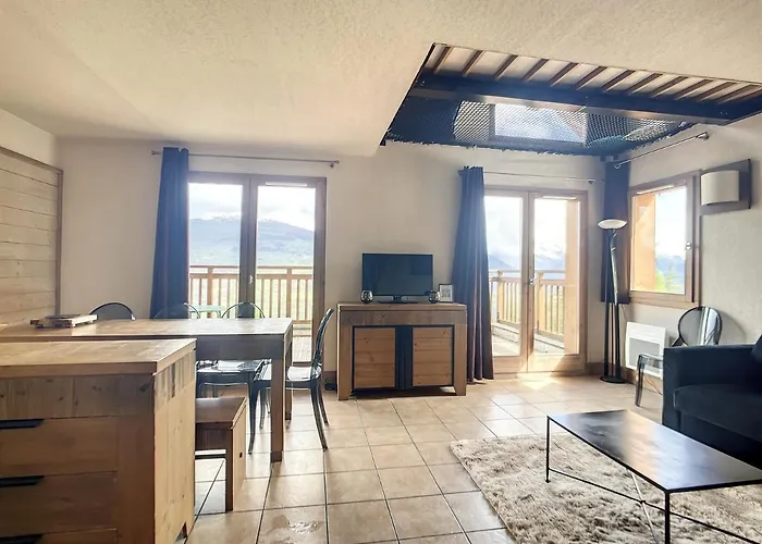 La Plagne-les Coches Vue Mont Blanc 6 Pers Piscine Sauna 公寓